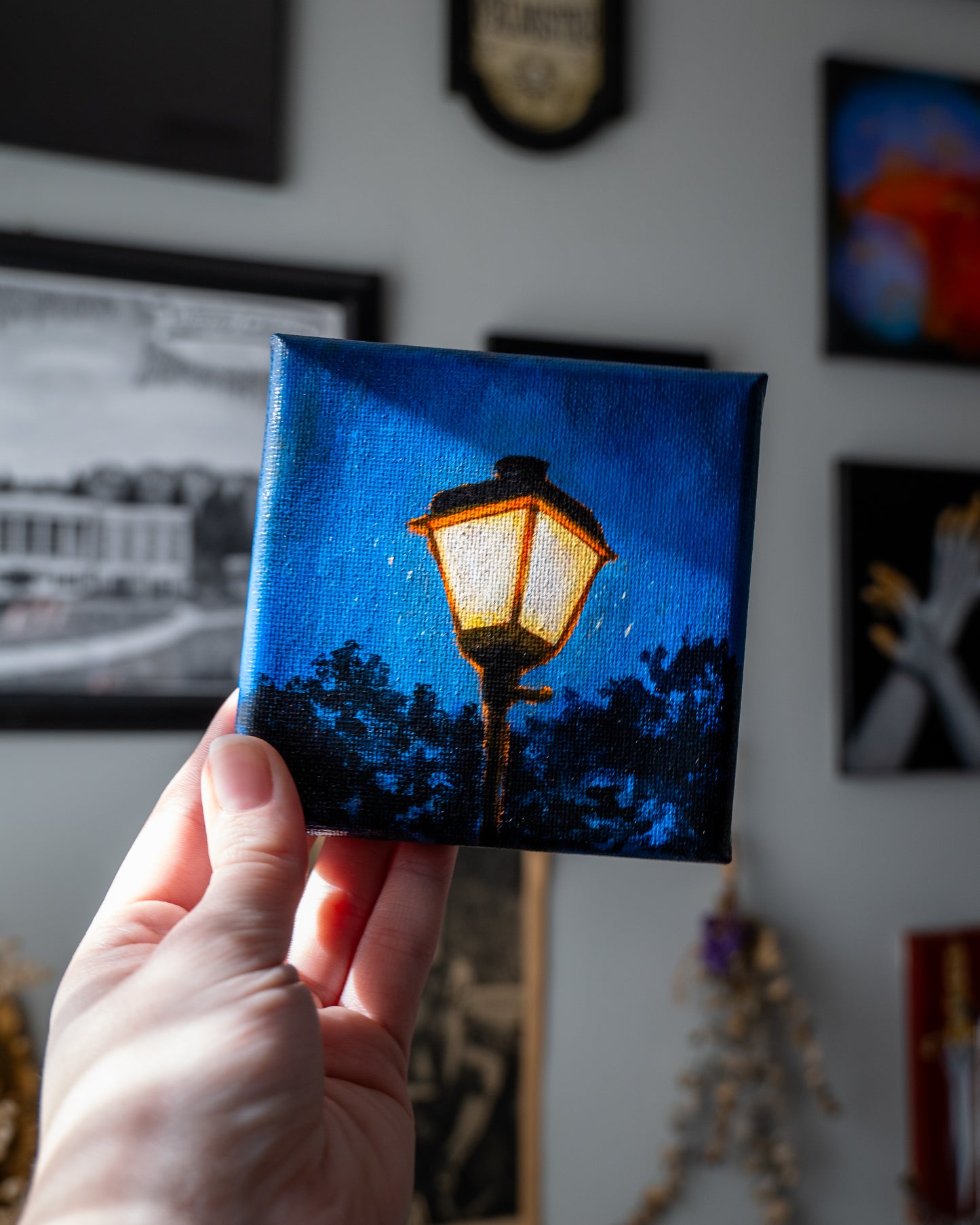 streetlight at dusk