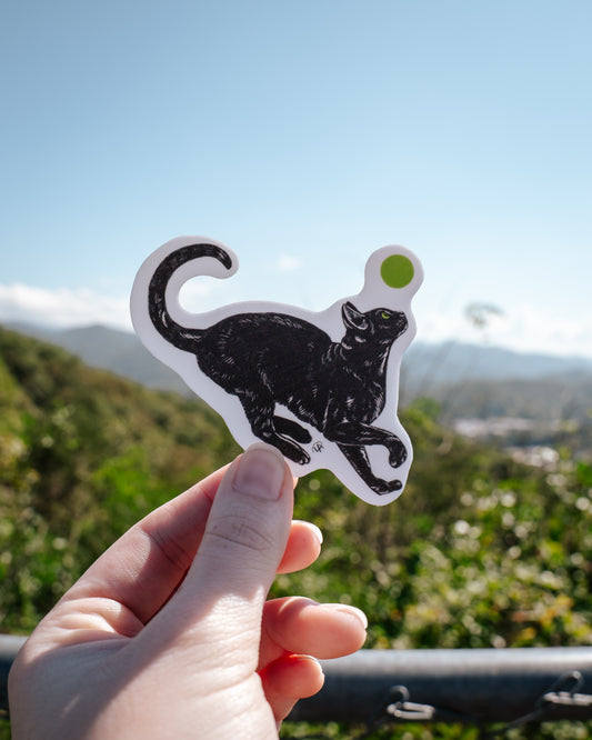 Black Cat Sticker