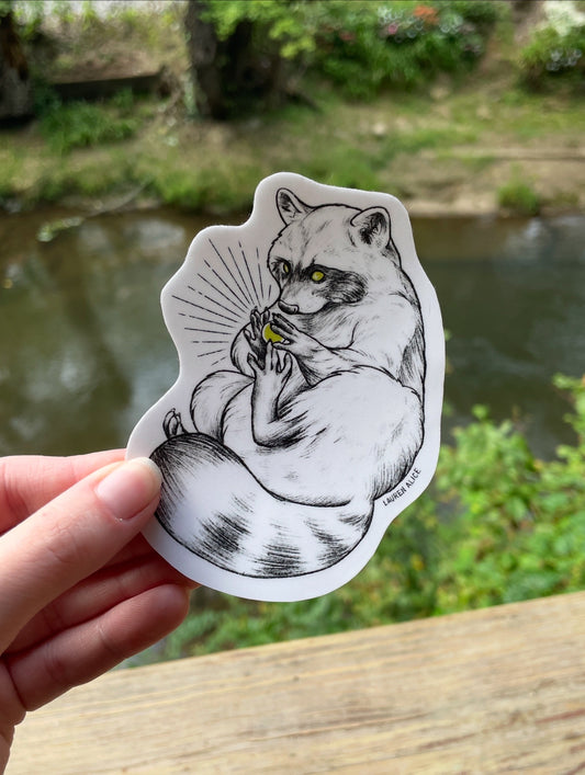 Raccoon Sticker